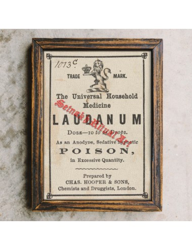 Laudanum label print,...
