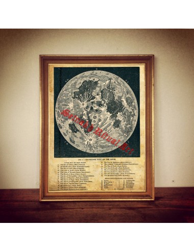 Moon print, telescopic view...